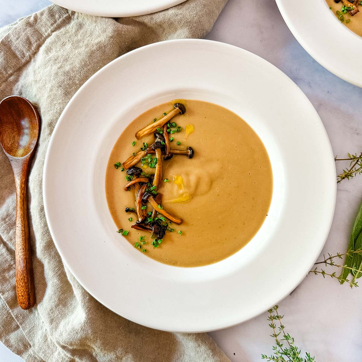 Potato and Wild Mushroom Soup