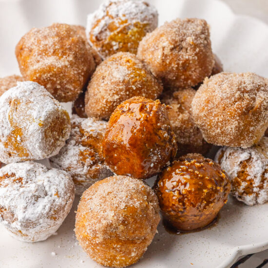 2-Ingredient Pumpkin Donut Holes