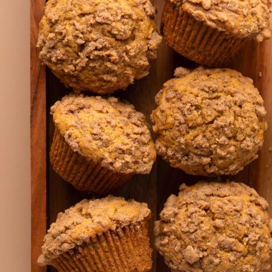 Pumpkin Orange Streusel Muffins