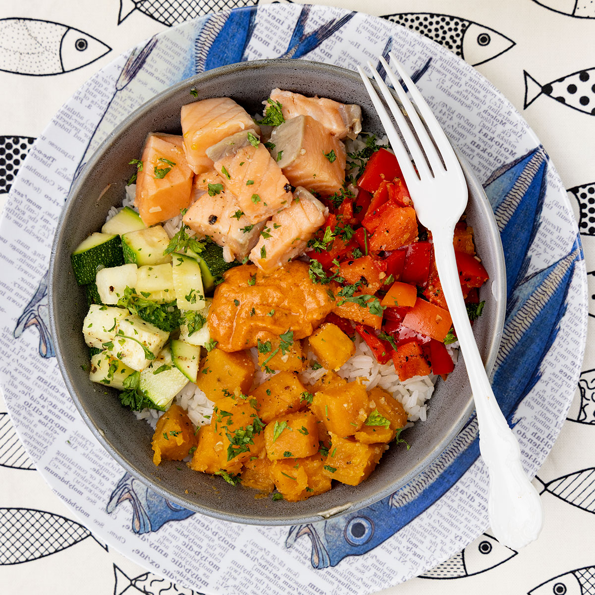 Best Salmon and Rice Bowl