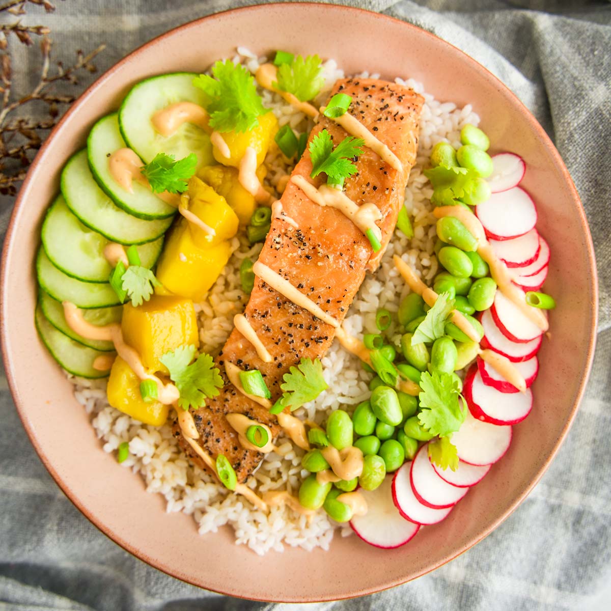 Lazy 15-Minute Salmon Rice Bowl