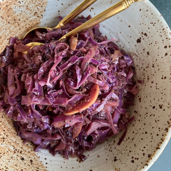 German-Style Sautéed Red Cabbage