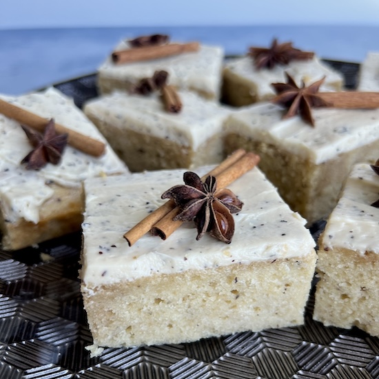 Maple Frosted Spiced Chai Cake