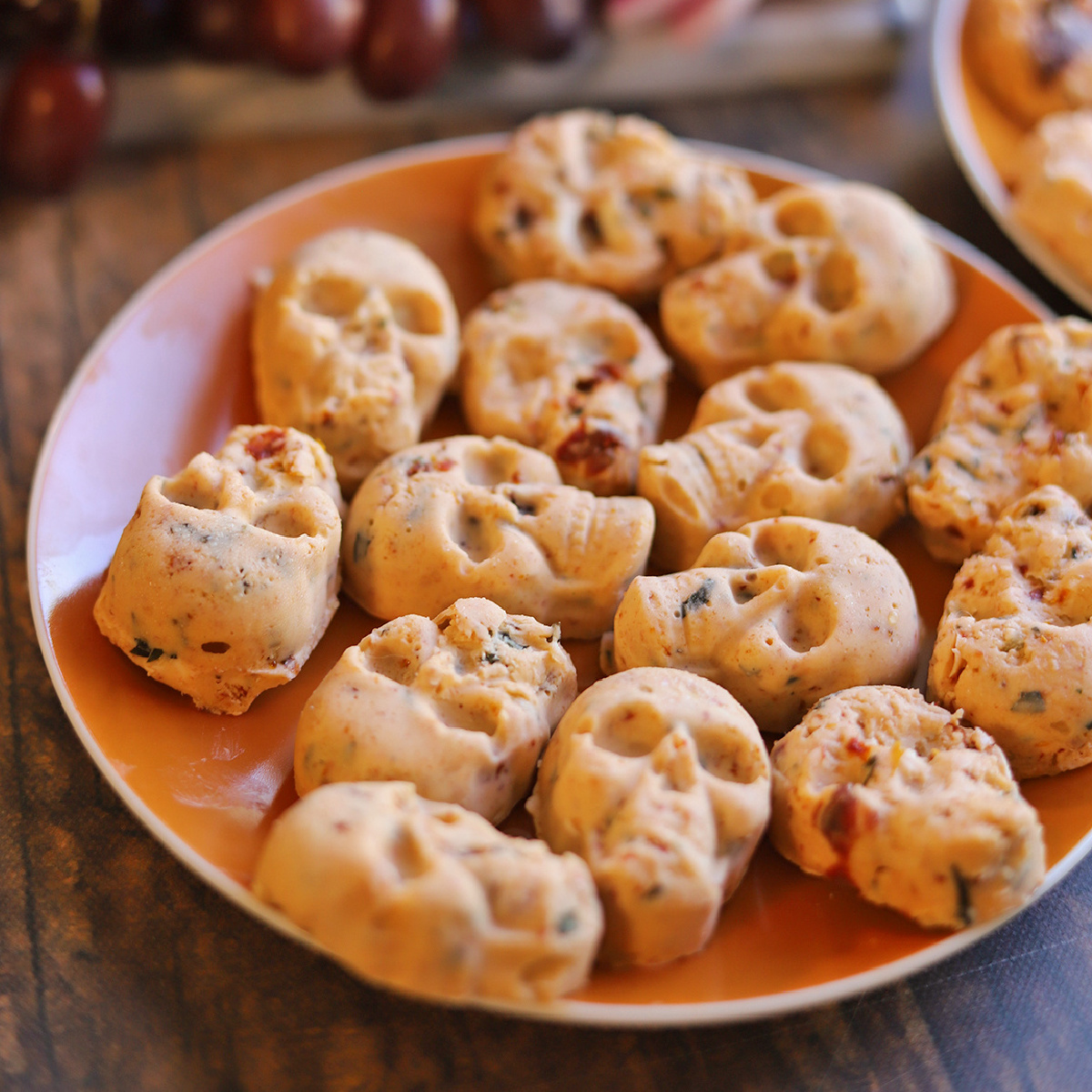 Spooky Vegan Butter Skulls