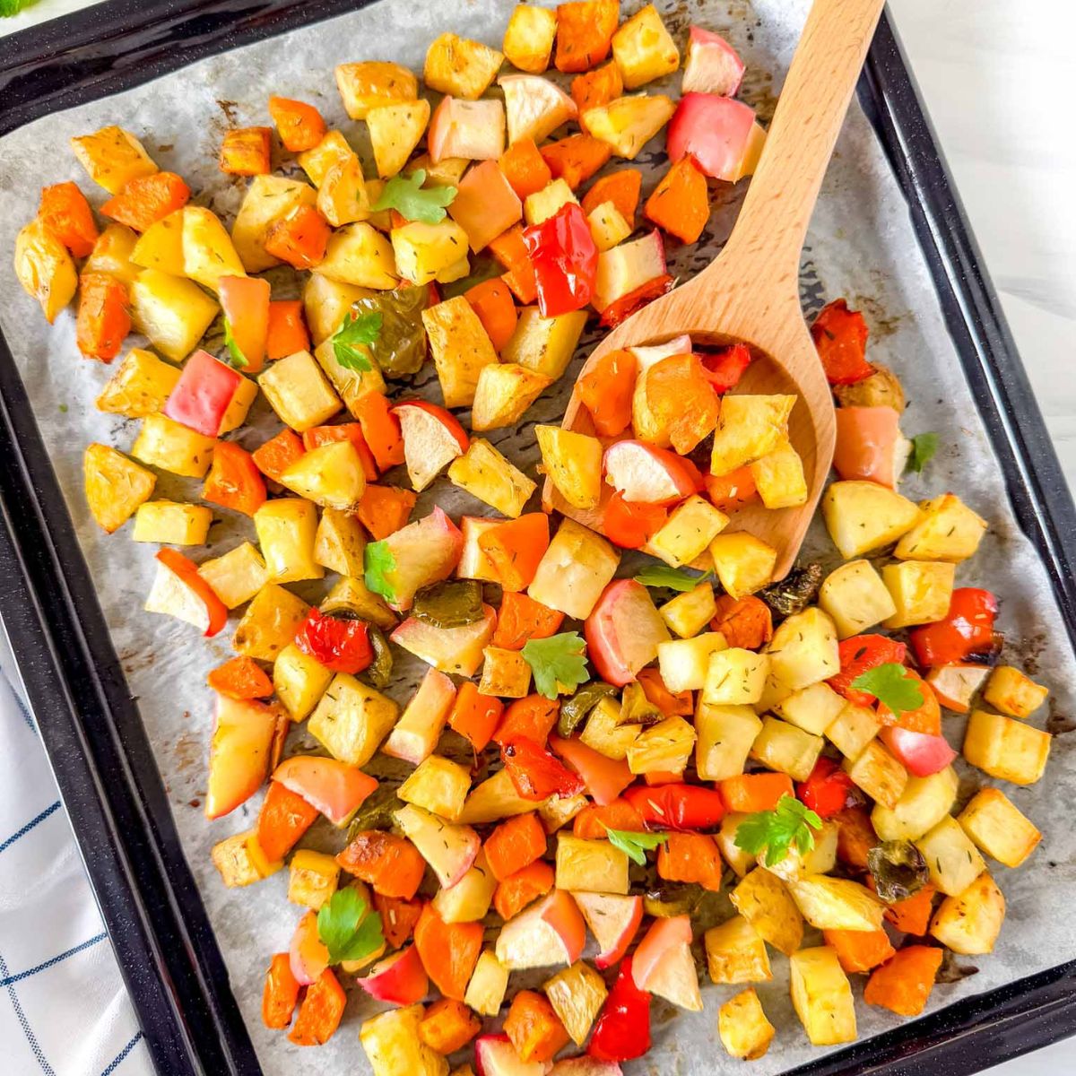 Sweet Potato and Potato Hash