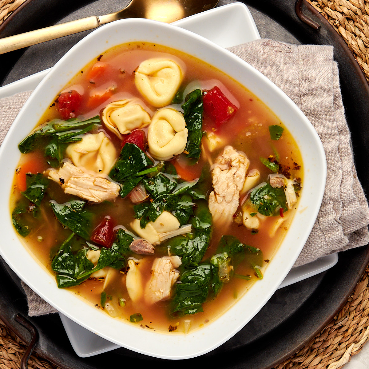 Turkey Tortellini Soup
