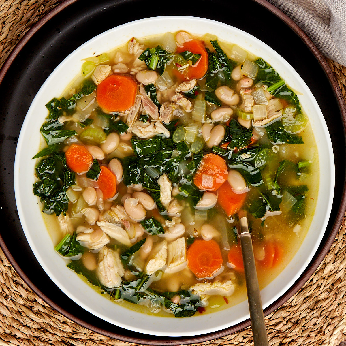 Turkey White Bean and Kale Soup