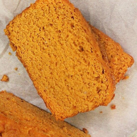 Two Ingredient Pumpkin Bread