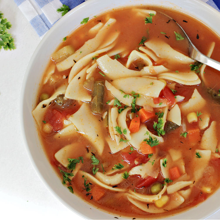 Easy Vegetable Noodle Soup