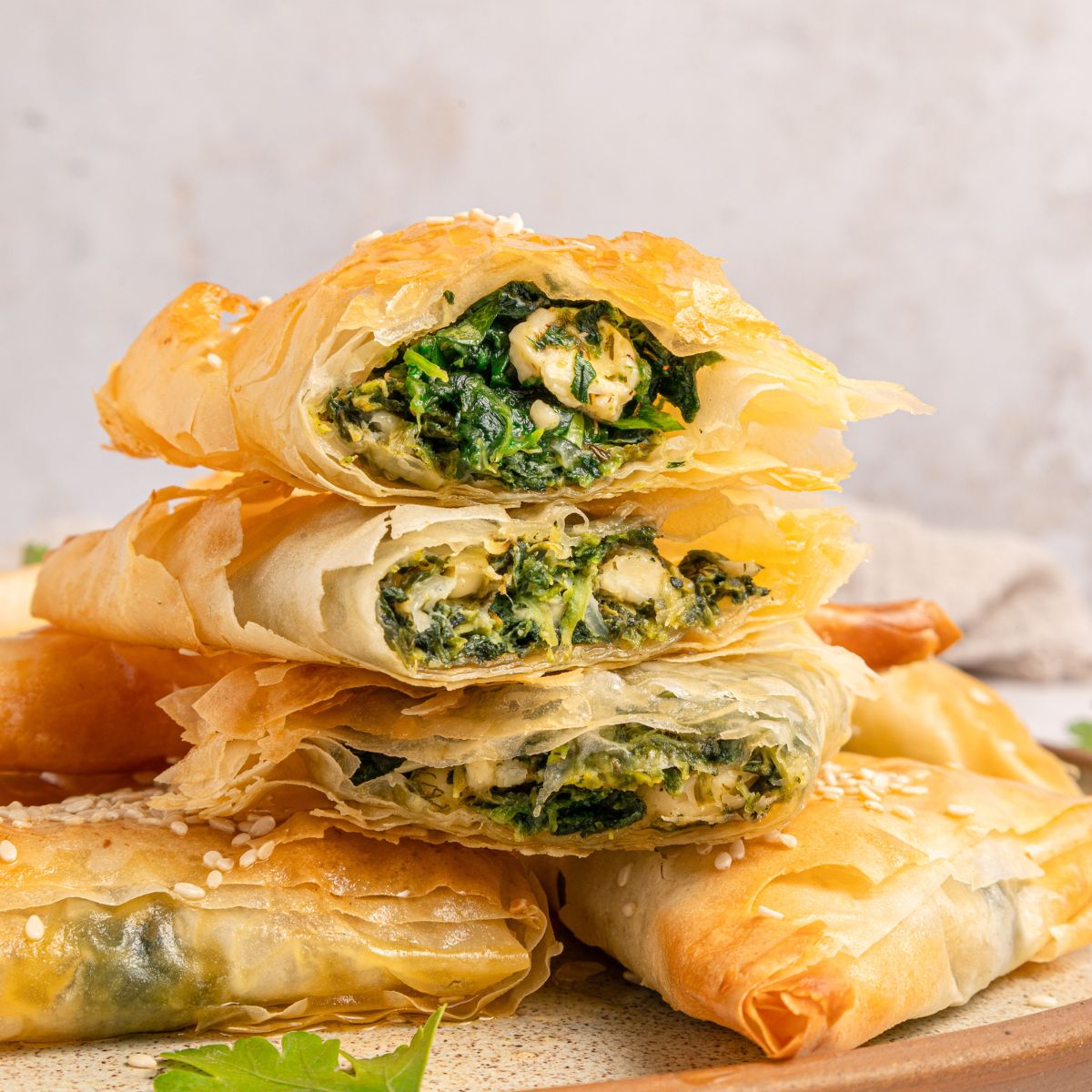 Greek Spanakopita Triangles
