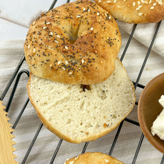 2 Ingredient Air Fryer Bagels