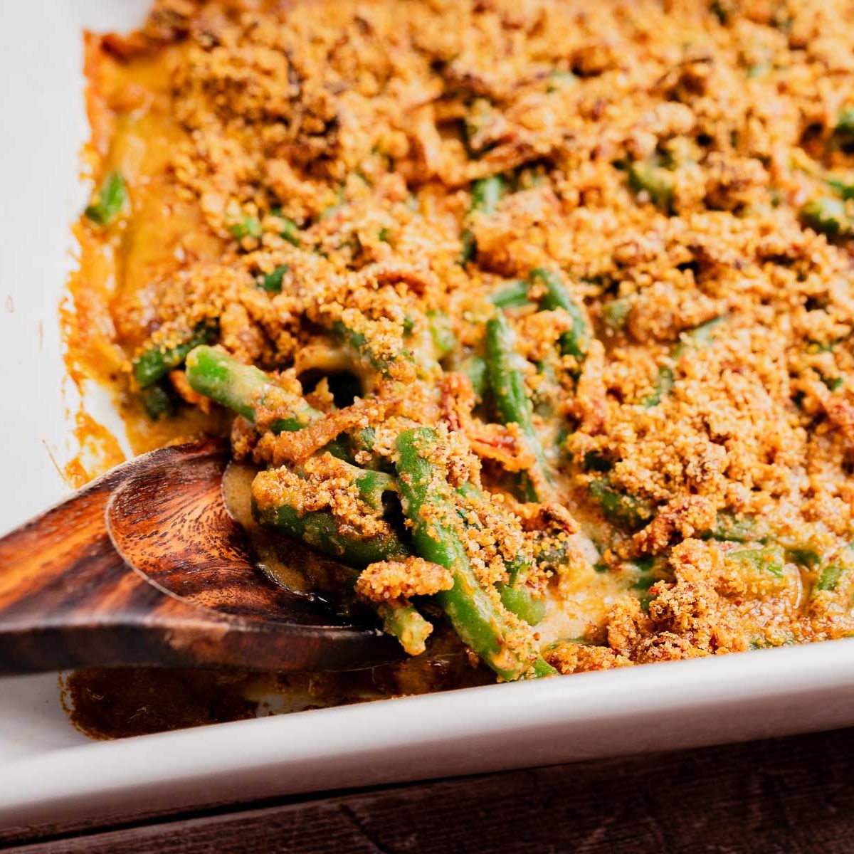GF Vegan Green Bean Casserole