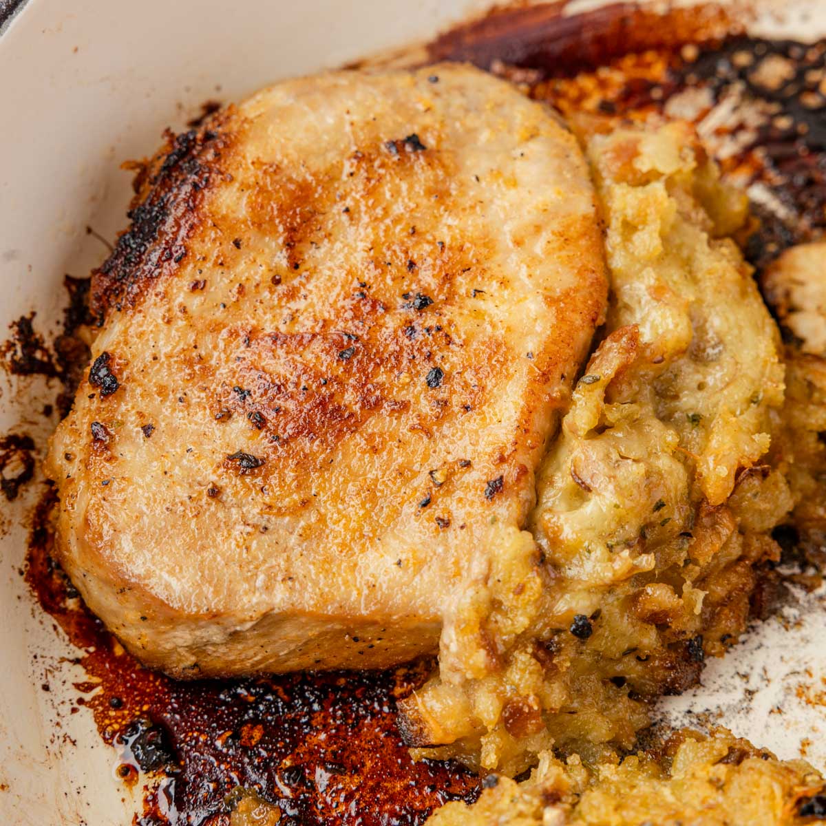 Baked Stuffed Pork Chops
