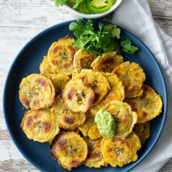 Baked Tostones (Baked Plantains)