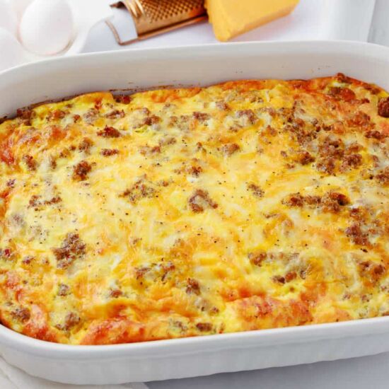 Breakfast Casserole with Biscuits