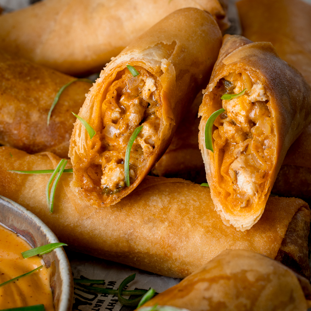 Buffalo Chicken Spring Rolls