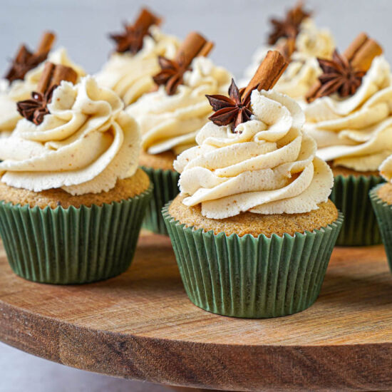 Chai Cupcakes with Brown Butter