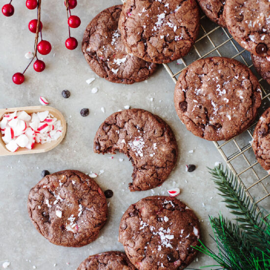 Chocolate Peppermint Pudding Cookie