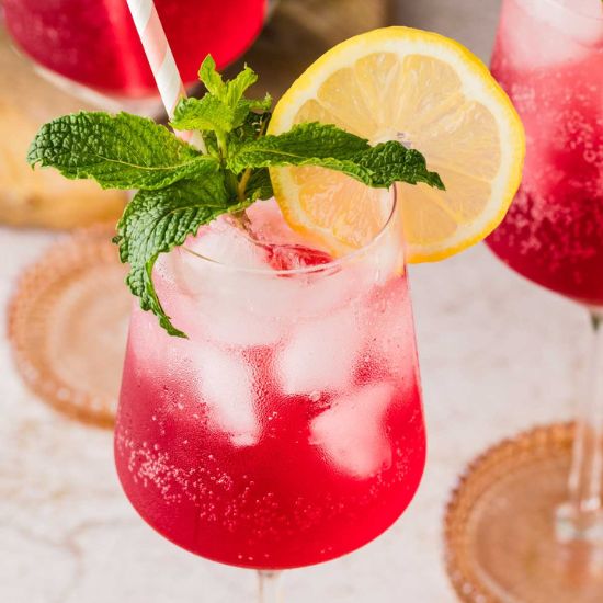 Cranberry Hugo Spritz