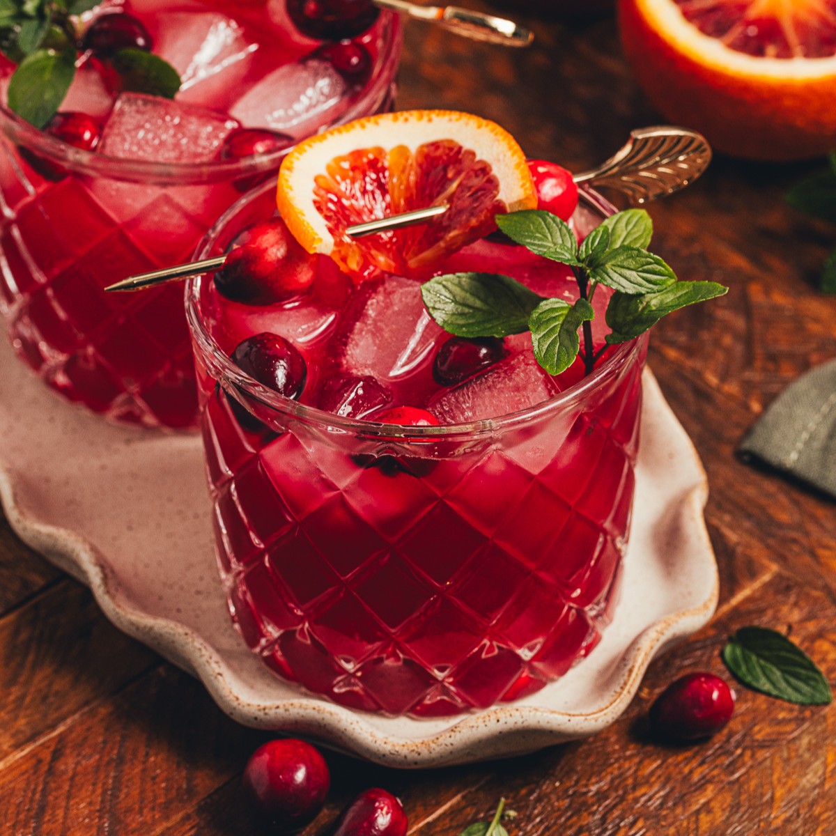 Cranberry Blood Orange Mocktail