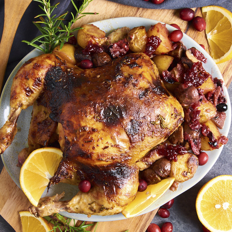 Cranberry Rosemary Roasted Chicken