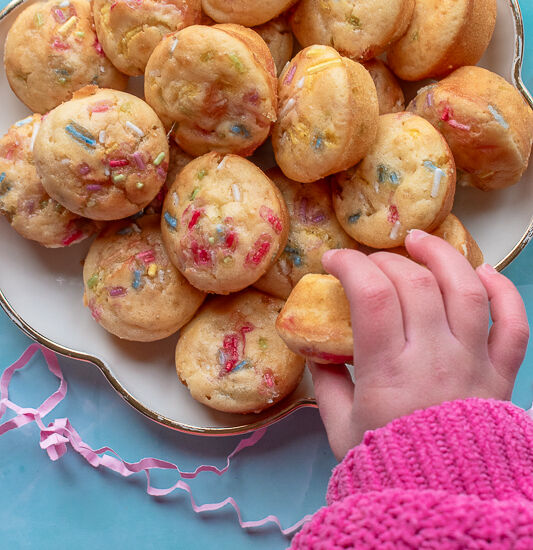 GF Mini Funfetti Yogurt Muffins