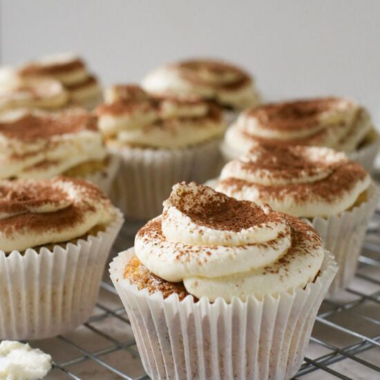 Tiramisu Cupcakes with Mascarpone