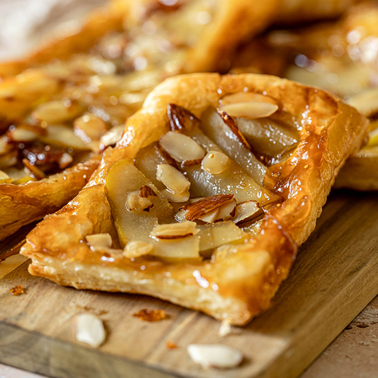 Pear Almond Puff Pastry Tart