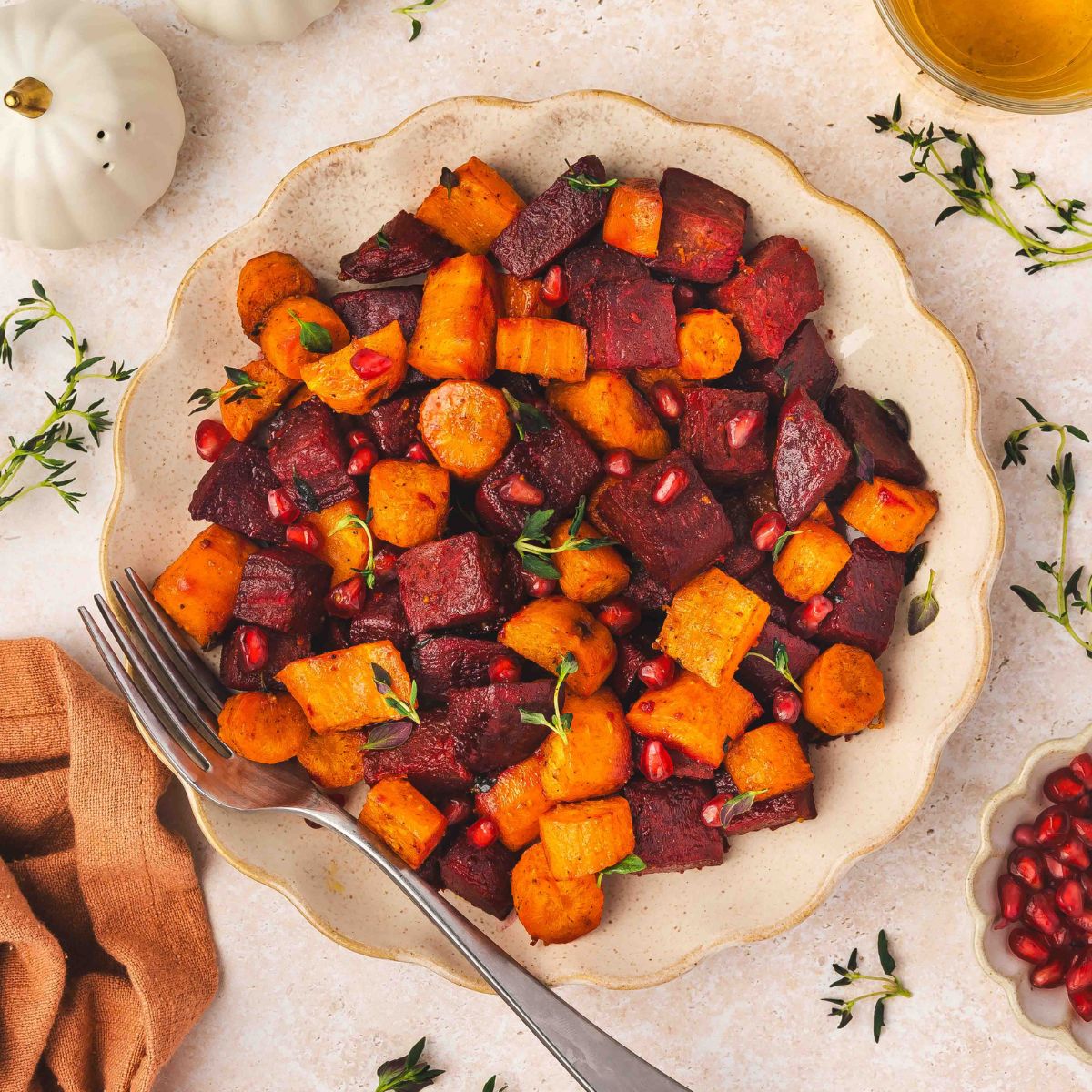 Roasted Beets & Carrots