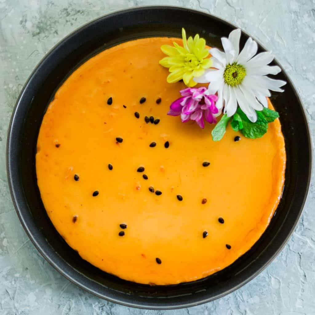 Passion Fruit Flan (Flan de Parcha)