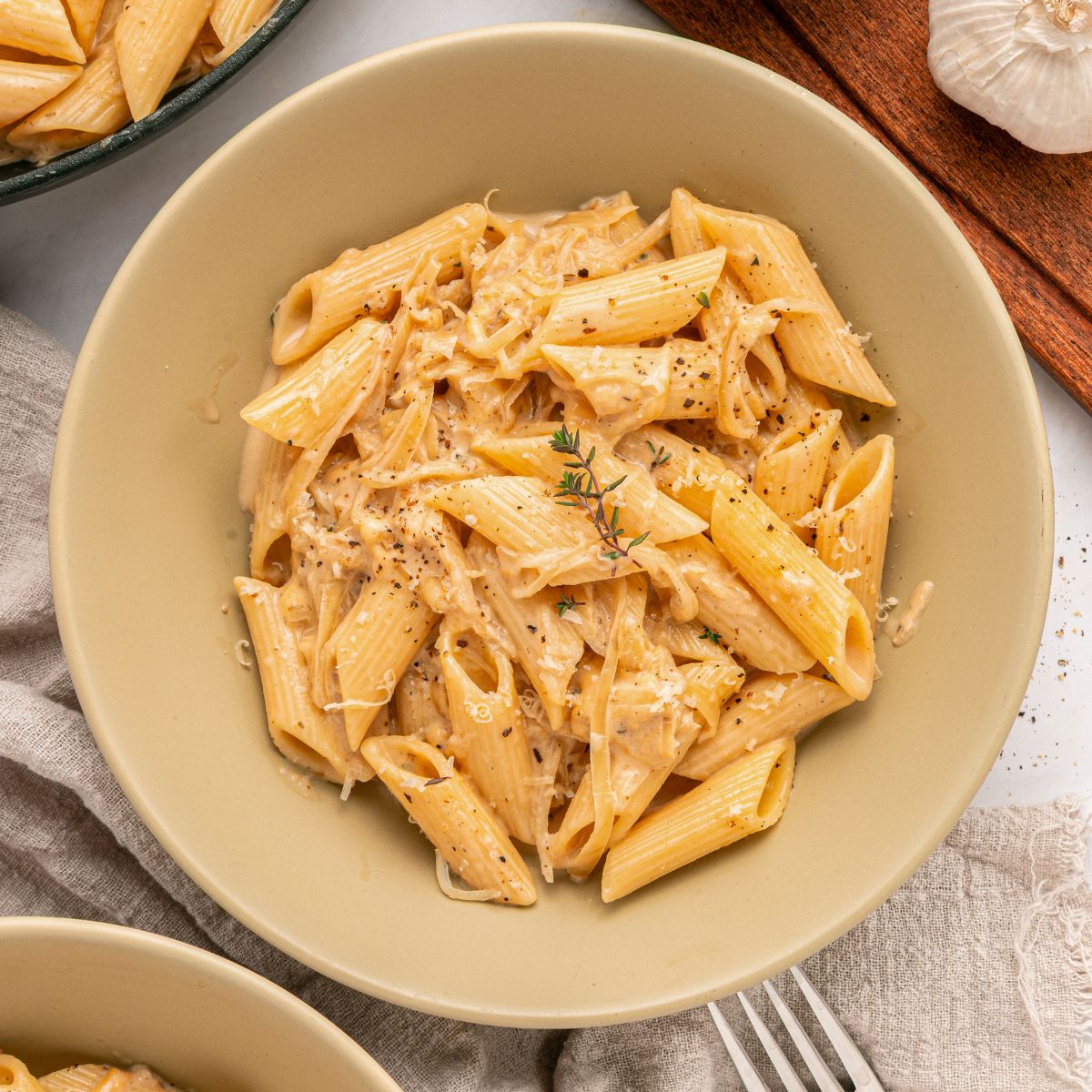 French Onion Pasta With Gruyere