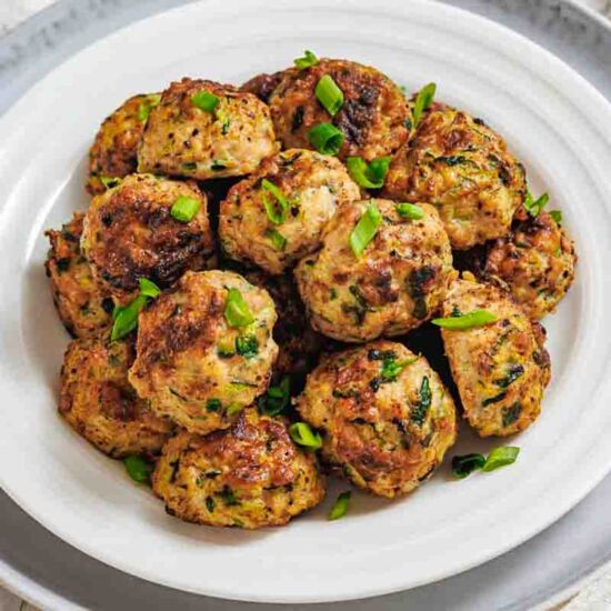 Zucchini Fritters with Chicken