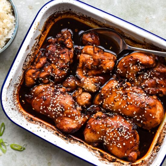 Honey Soy Baked Chicken Thighs