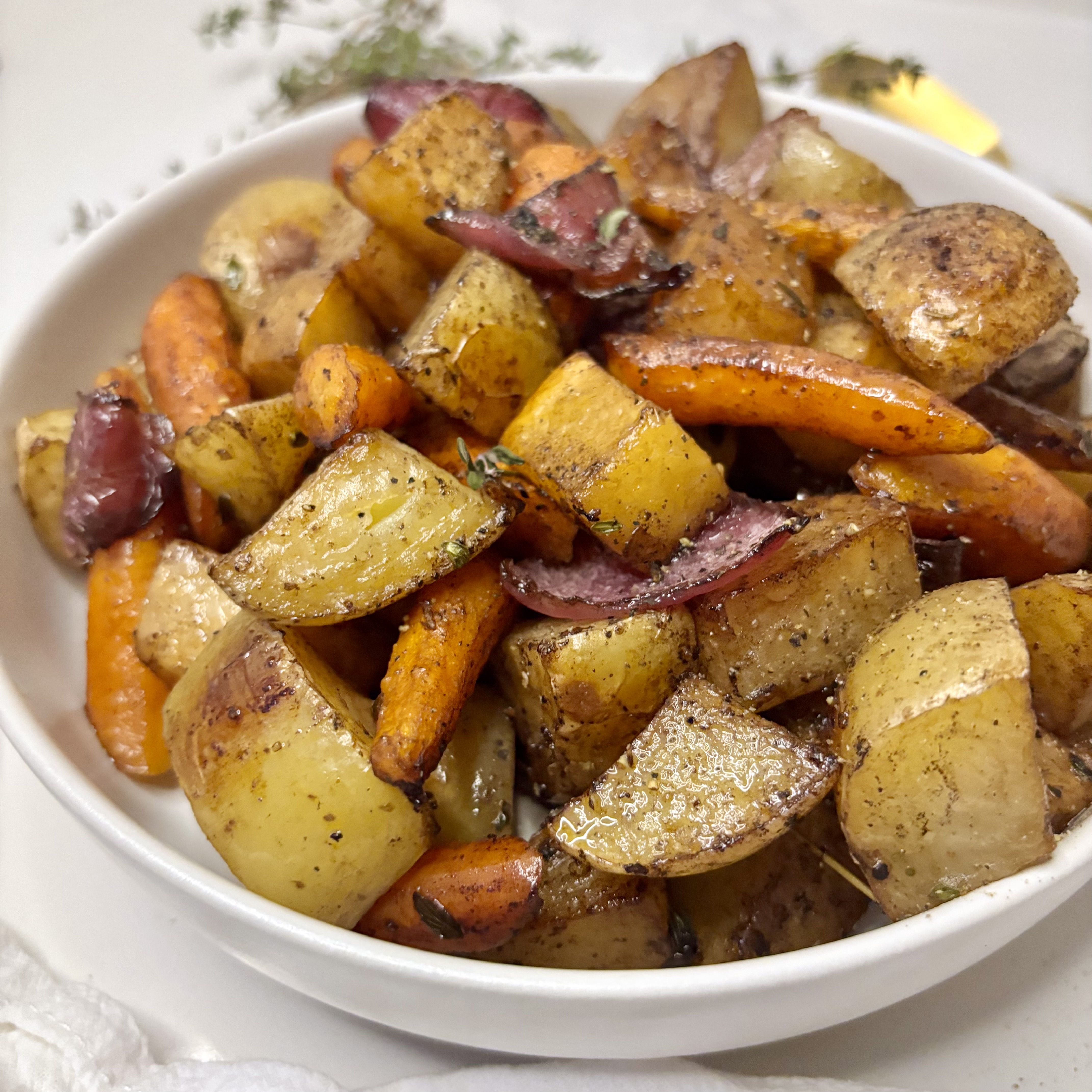 Balsamic Roasted Fall Vegetables