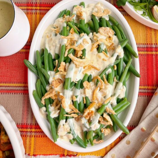 Green Beans in Onion Cream Sauce