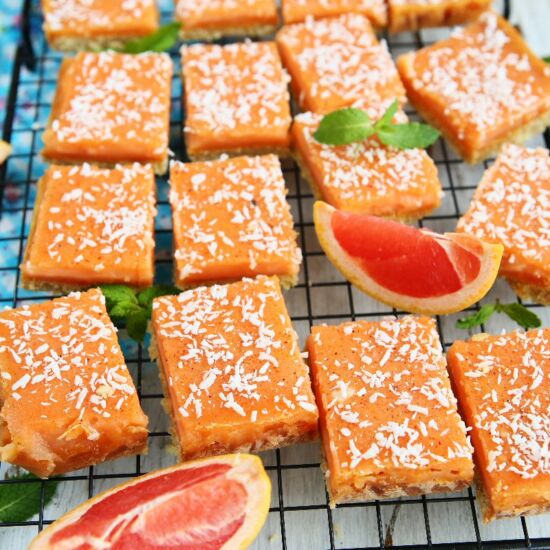 Coconut and Grapefruit Bars