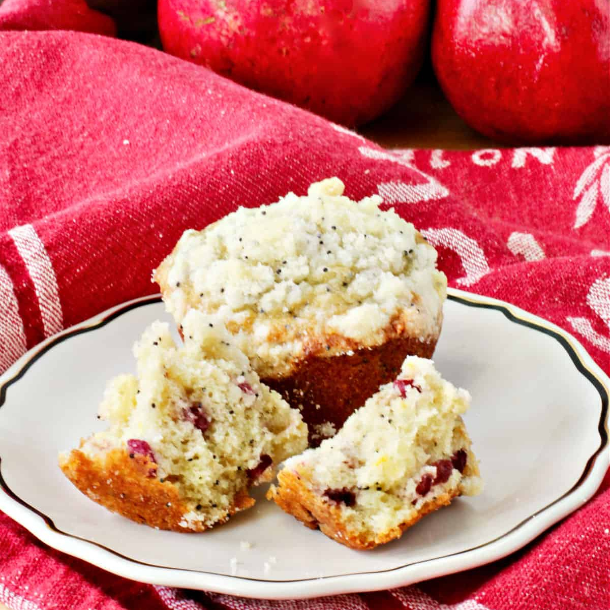 Lemon Pomegranate Muffins