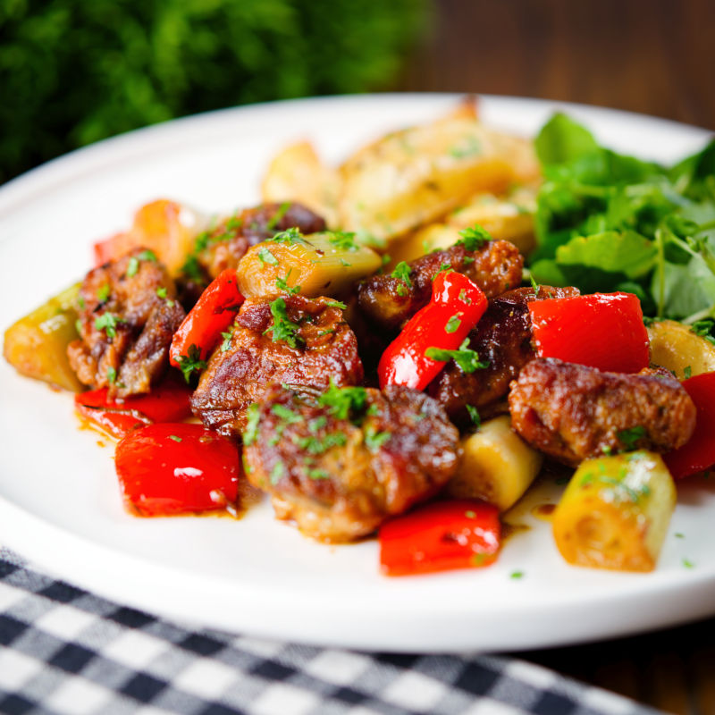Greek Pork Tigania