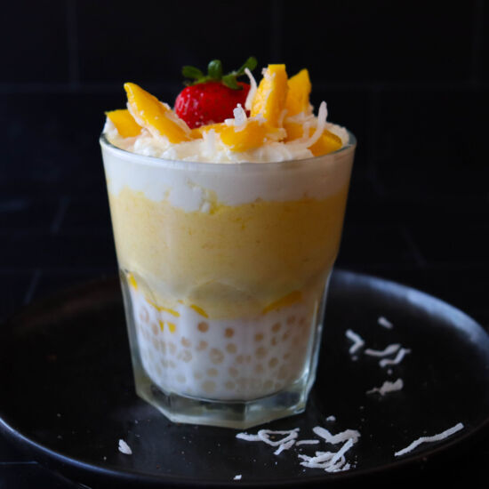 Mango and Tapioca Pearl Parfait