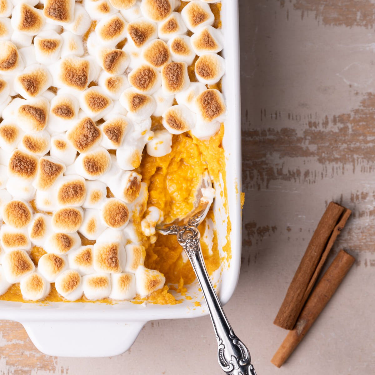 Easy Maple Sweet Potato Casserole