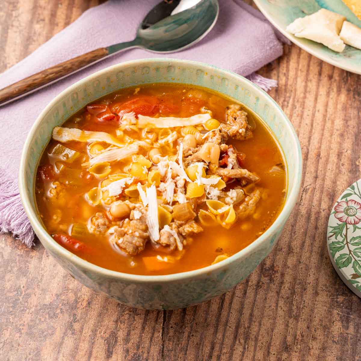 Minestrone Soup with Sausage