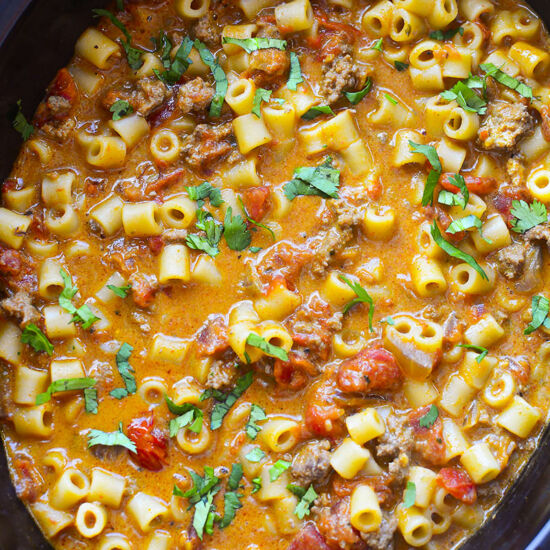 Crock Pot Taco Pasta