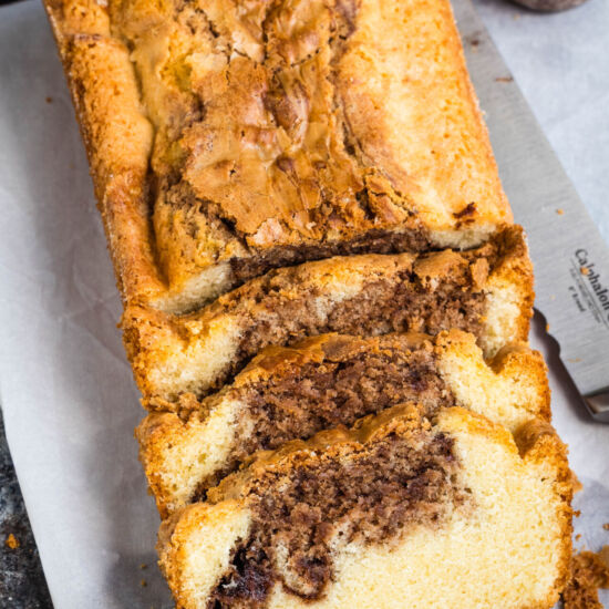 Nutella Marble Pound Cake