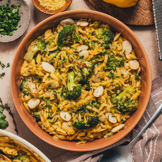 One Pot Orzo with Broccoli
