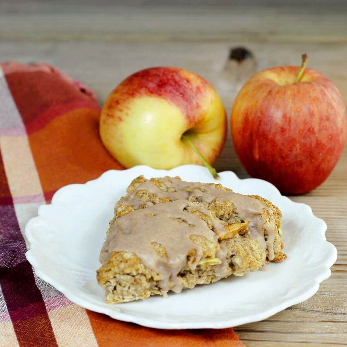 Apple Walnut Oat Scones