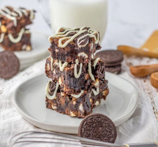 Fudgy Oreo Brownies