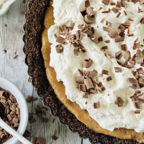 Peanut Butter Fluff Chocolate Tart