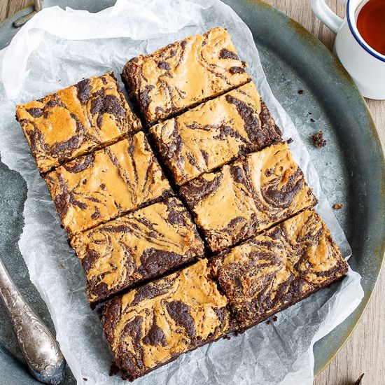 Peanut Butter Swirl Brownies