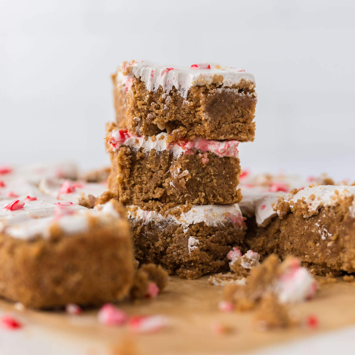 Healthy Peppermint Sugar Cookie Bar