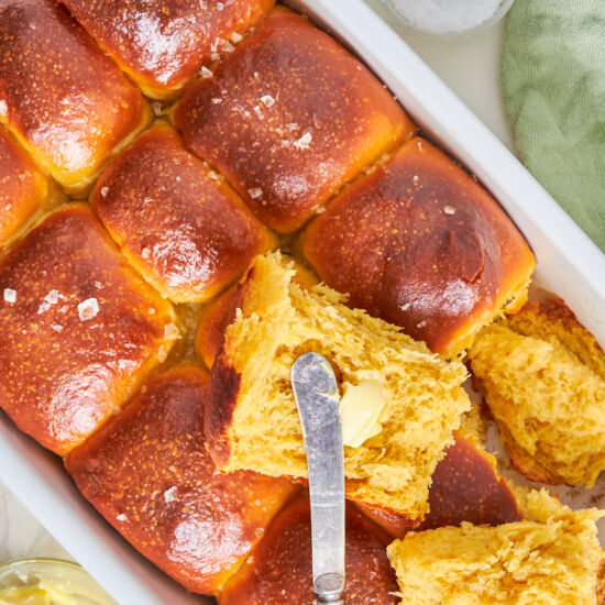 Soft Sourdough Sweet Potato Rolls